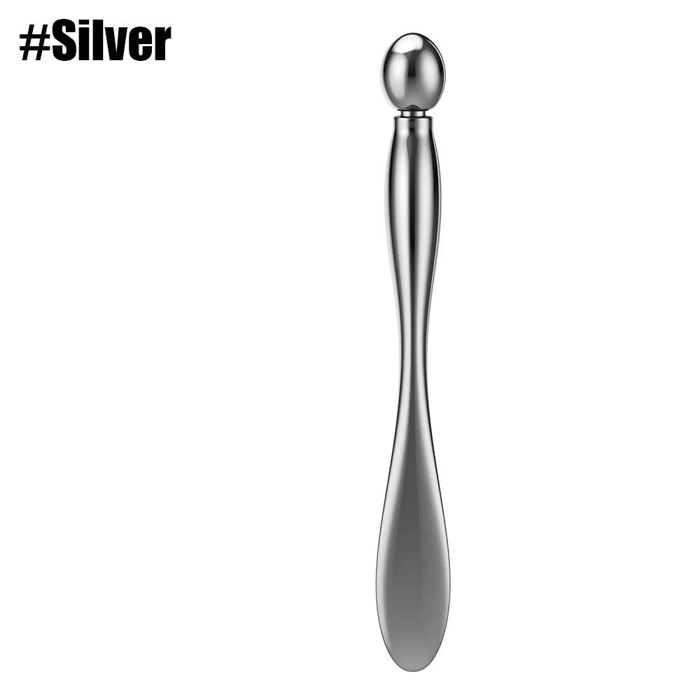 Metal Face Massage Stick Eye Cream Applicator Metal Eye Roller Cream Spoon Spatula anti Wrinkle Facial Thining Beauty Care Tool