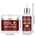 Retinol Face Cream+Facial Serum Set Anti-Aging Remove Wrinkle Eye Bag Whitening Moisturizing Skin Lightening Cream for All Skin