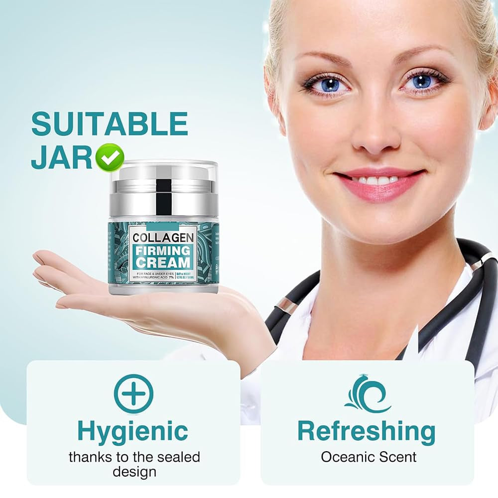 Hydrating Collagen Face Cream for All Skin Types (1.7 Oz)
