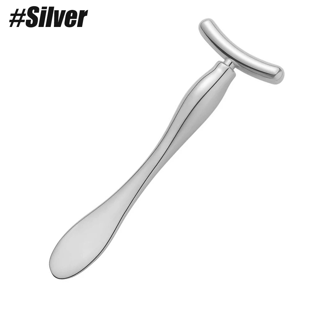 Metal Face Massage Stick Eye Cream Applicator Metal Eye Roller Cream Spoon Spatula anti Wrinkle Facial Thining Beauty Care Tool