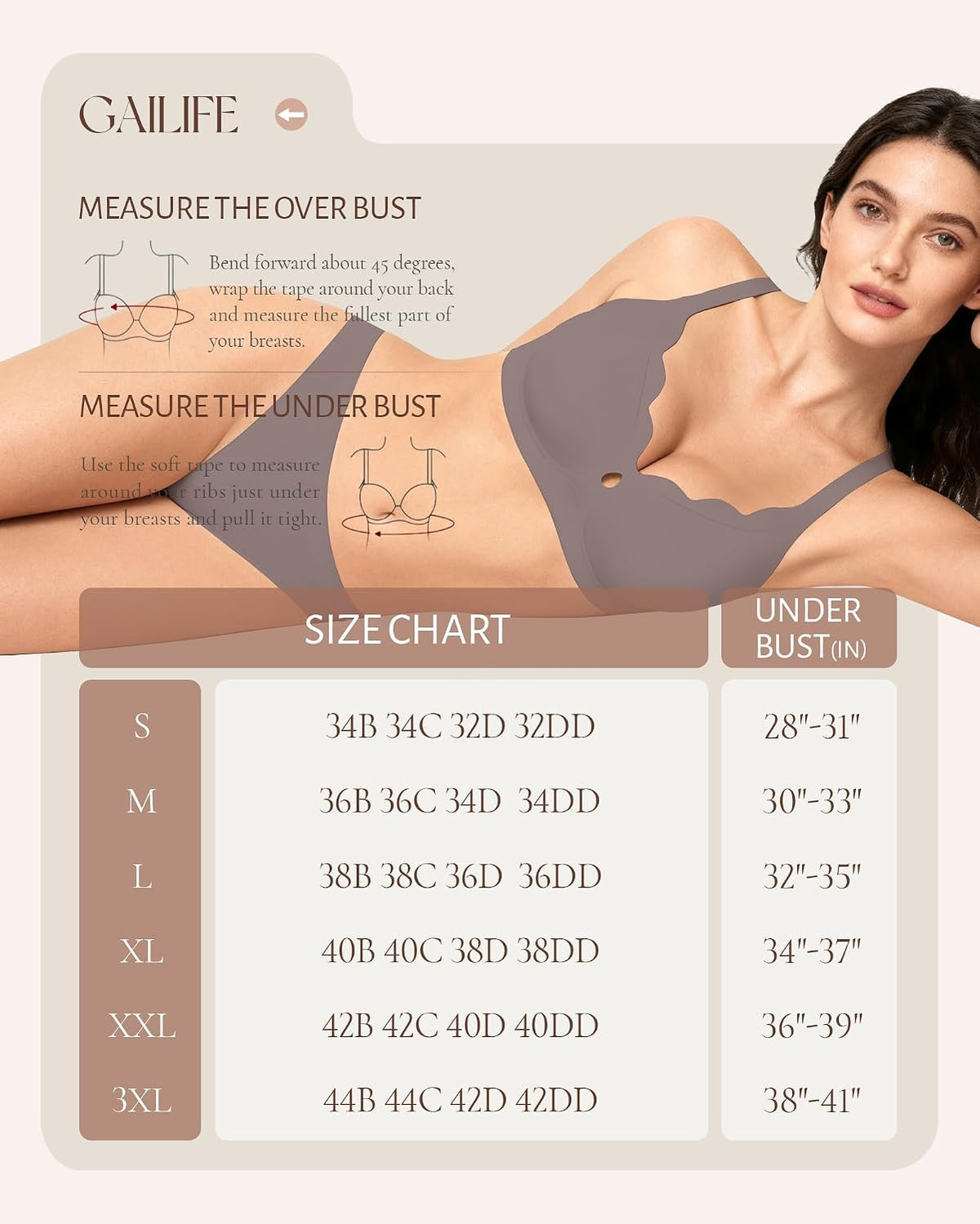 Jelly Bras for Women No Underwire Scalloped Wireless Everyday Bras