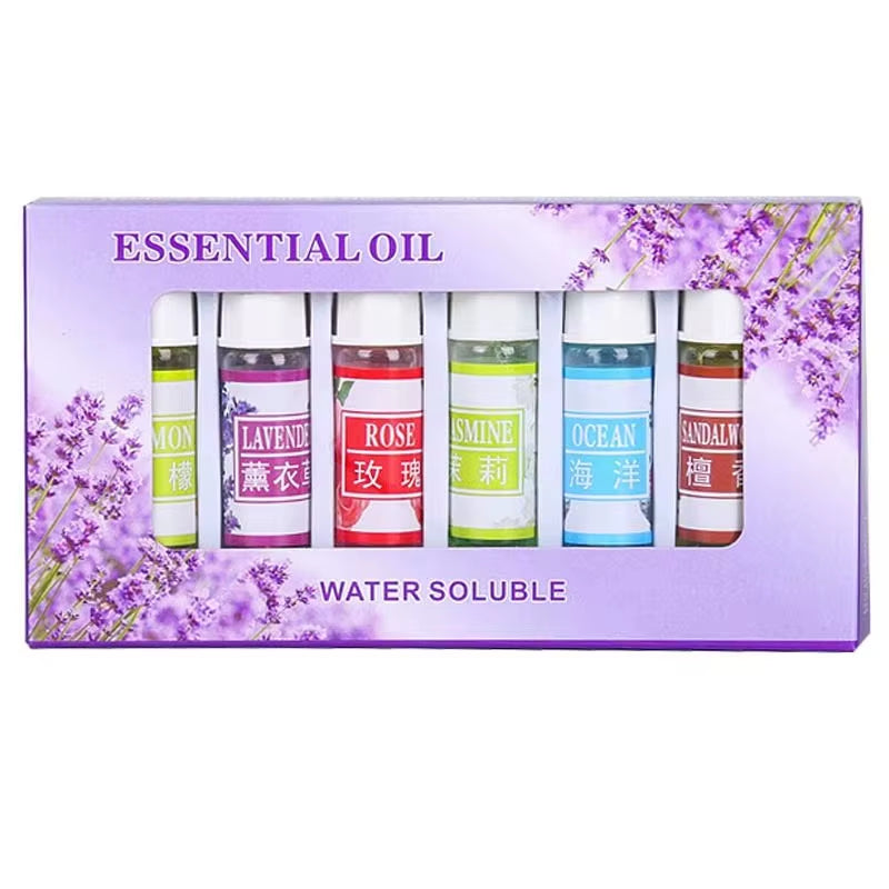 3/5Ml Natural Aromatherapy Essential Oils Set - Lavender/Rose/Jasmine Aromatic Oil for Reed Diffuser, Massage & Humidifier