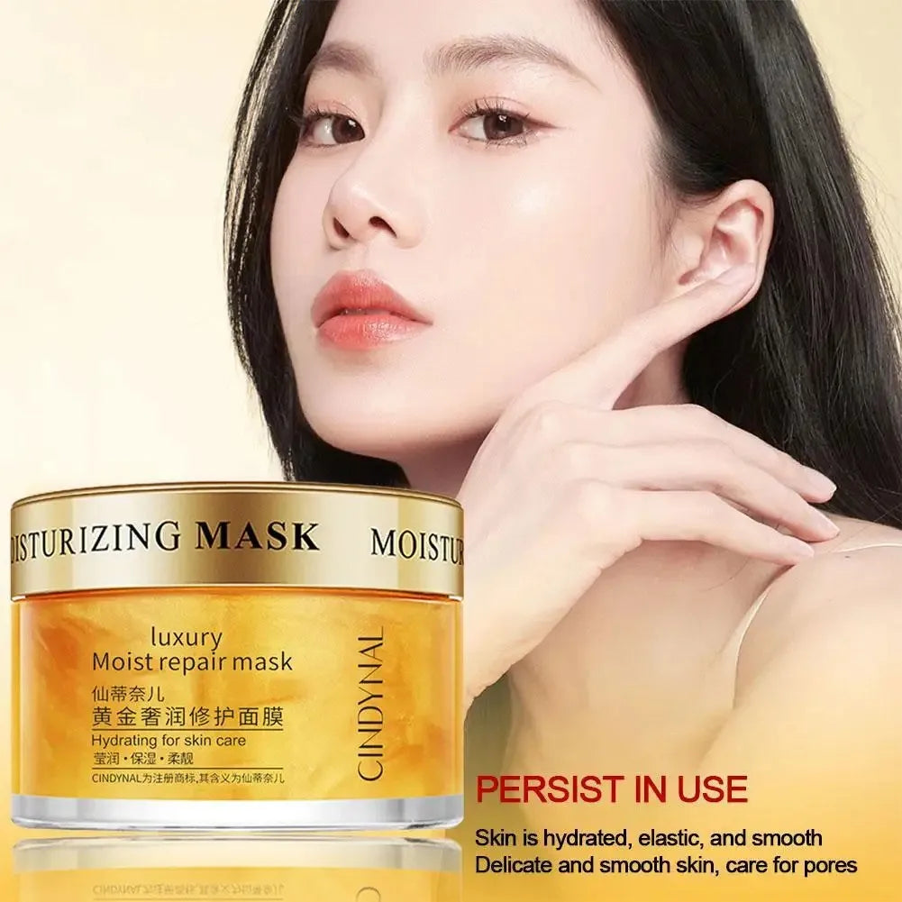 24K Gold Face Cream Collagen anti Wrinkle Cream Whitening Mask Sleeping Hydrated Radiant Skin Firming Nourishing Face Care