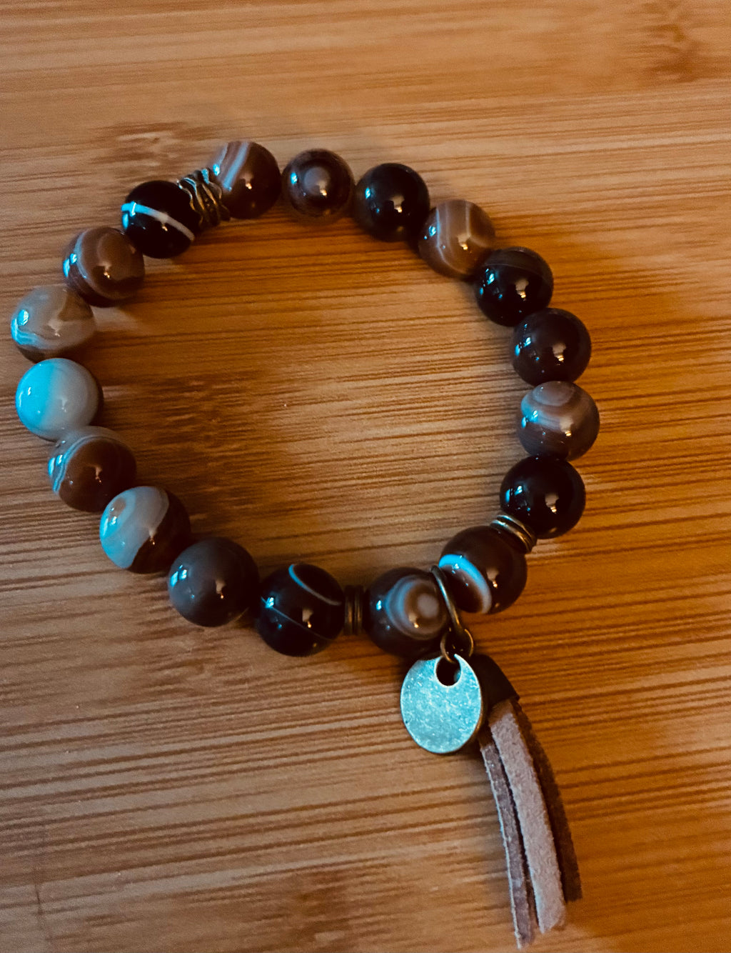 Gorgeous Set of 2 Brown Beaded Bracelets