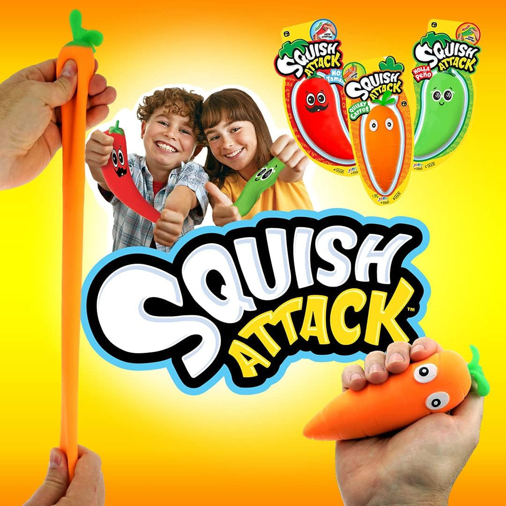 Stretchy Carrot Squish Attack Sensory Toy. Sensory Toy 5560-3