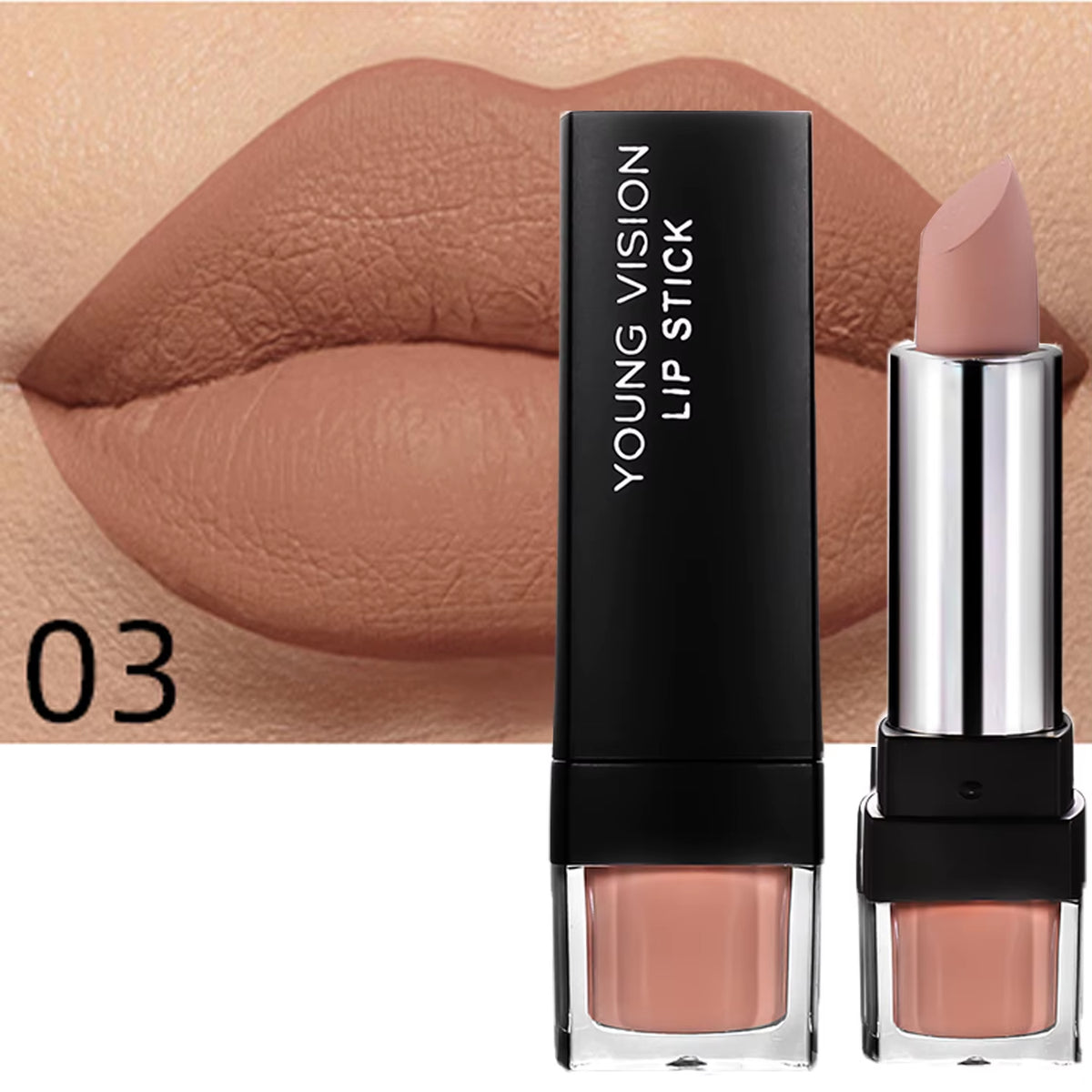 12-Color Matte Lipstick , Non-Fading, Non-Stick Cup Long-Lasting Velvet Finish, Smooth Matte Lip Color Waterproof Smudge-Proof