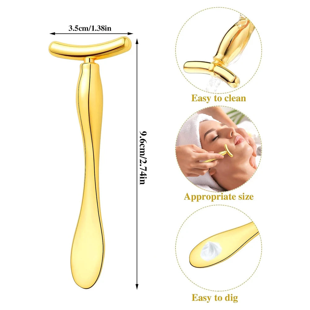 Metal Face Massage Stick Eye Cream Applicator Metal Eye Roller Cream Spoon Spatula anti Wrinkle Facial Thining Beauty Care Tool