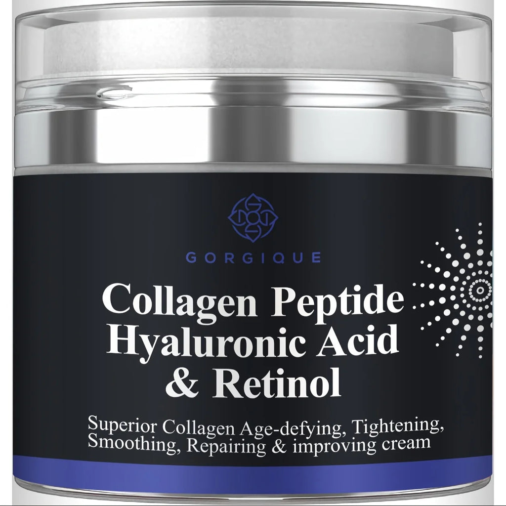Collagen Peptide Cream Anti-Wrinkle Hyaluronic Acid and Retinol Firming and Tightening Skin Care Face Moisturizer