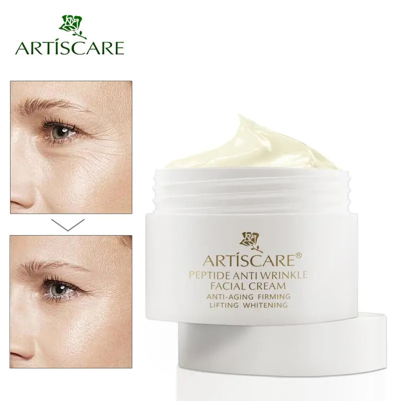 Peptide anti Wrinkle Facial Cream Firming Whitening Face Cream Acne Treatment Anti-Aging Hyaluronic Acid Snail Cream