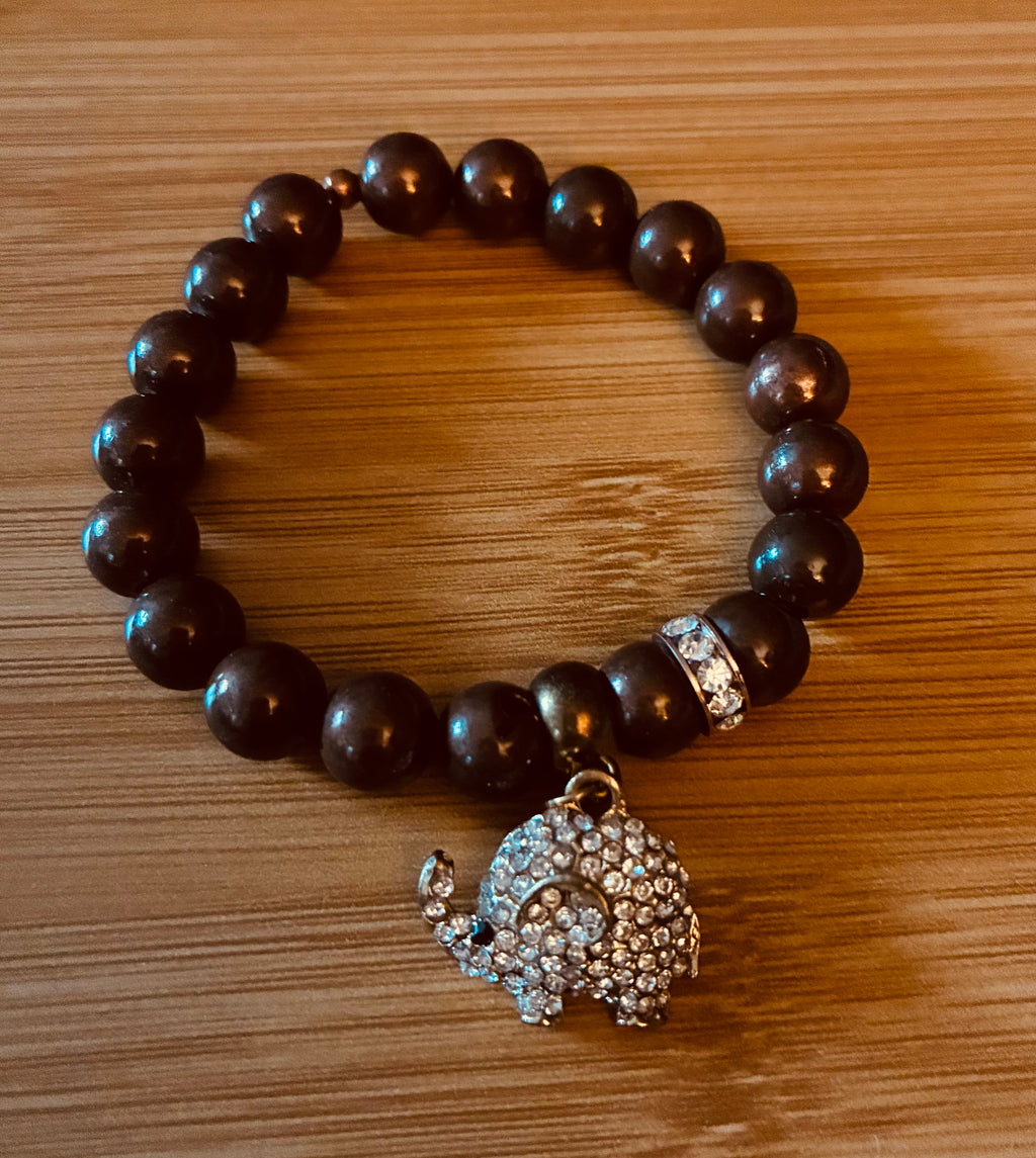 Gorgeous Set of 2 Brown Beaded Bracelets