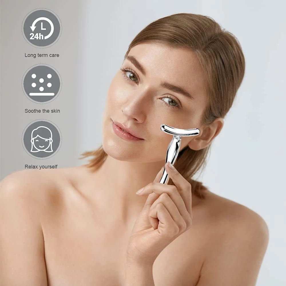 Metal Face Massage Stick Eye Cream Applicator Metal Eye Roller Cream Spoon Spatula anti Wrinkle Facial Thining Beauty Care Tool