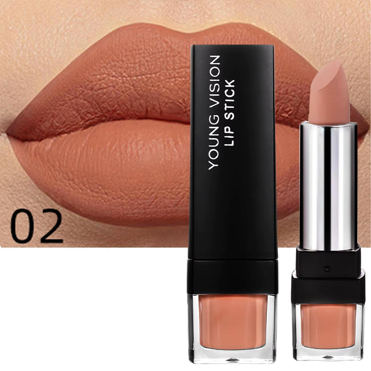 12-Color Matte Lipstick , Non-Fading, Non-Stick Cup Long-Lasting Velvet Finish, Smooth Matte Lip Color Waterproof Smudge-Proof