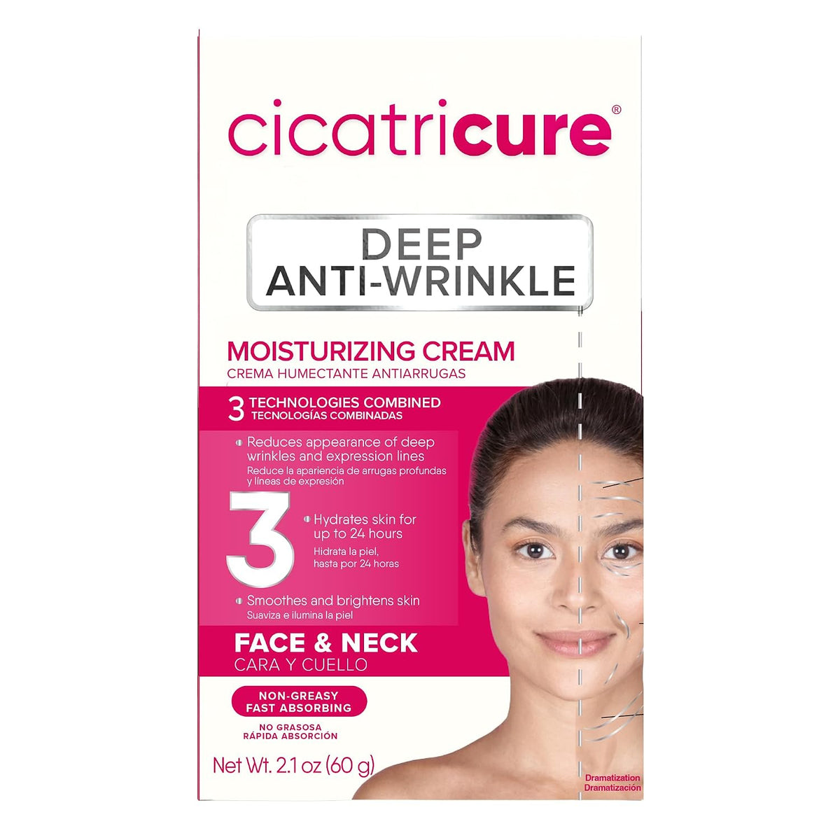 Deep Anti-Wrinkle Face & Neck Cream, 2.1 Ounces