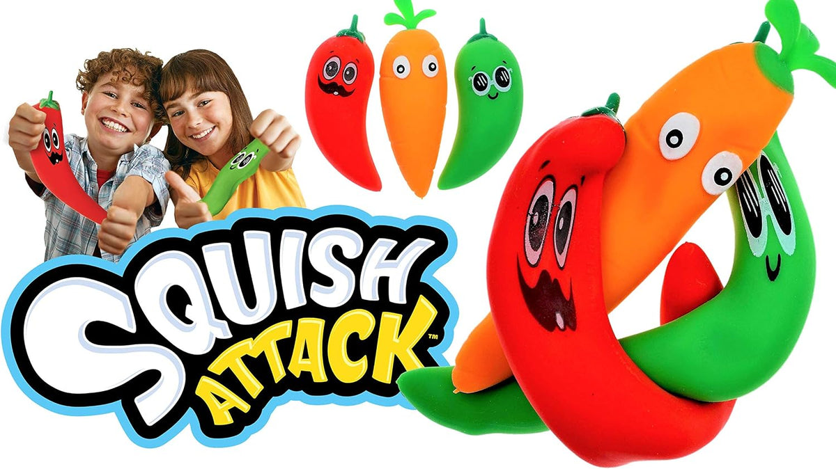 Stretchy Carrot Squish Attack Sensory Toy. Sensory Toy 5560-3