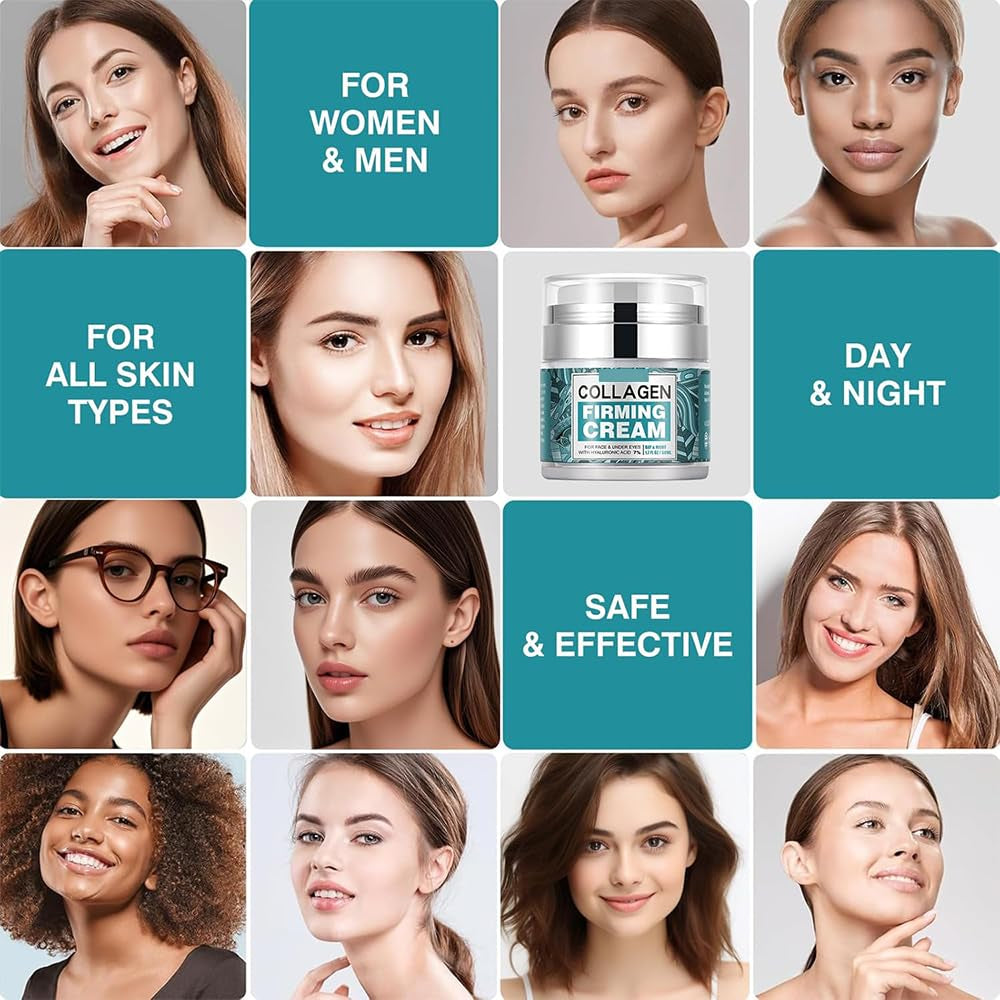 Hydrating Collagen Face Cream for All Skin Types (1.7 Oz)