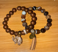 Gorgeous Set of 2 Brown Beaded Bracelets