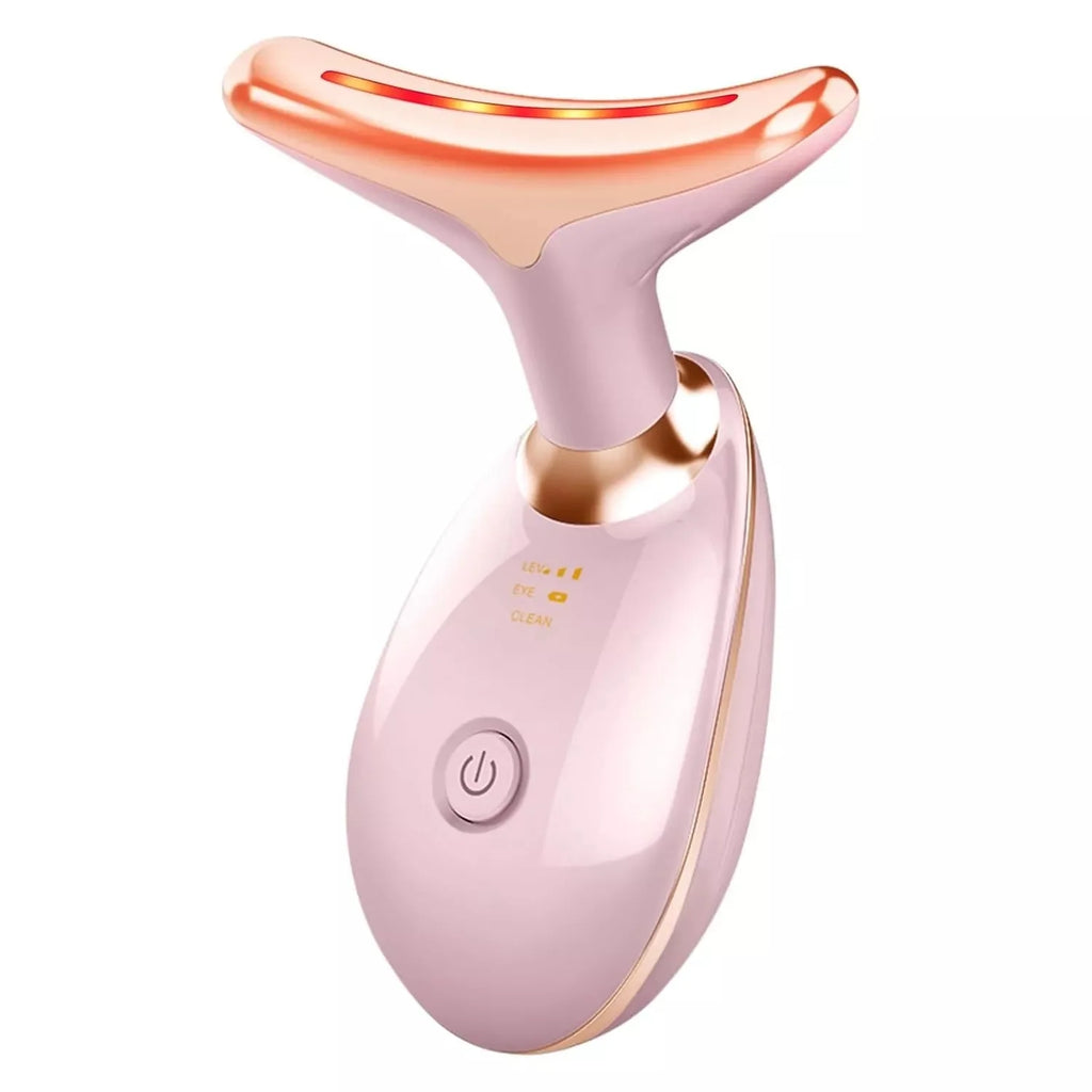 Neck Face Lifting Massager Skin Tighten Device LED anti Wrinkle Double Chin US