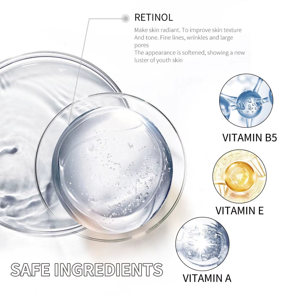 Miracles Retinol Face Cream, Miracles Retinol Moisturizing Cream, Retinol Anti-Wrinkle Face Cream, Reduces Wrinkles and Firms Sk