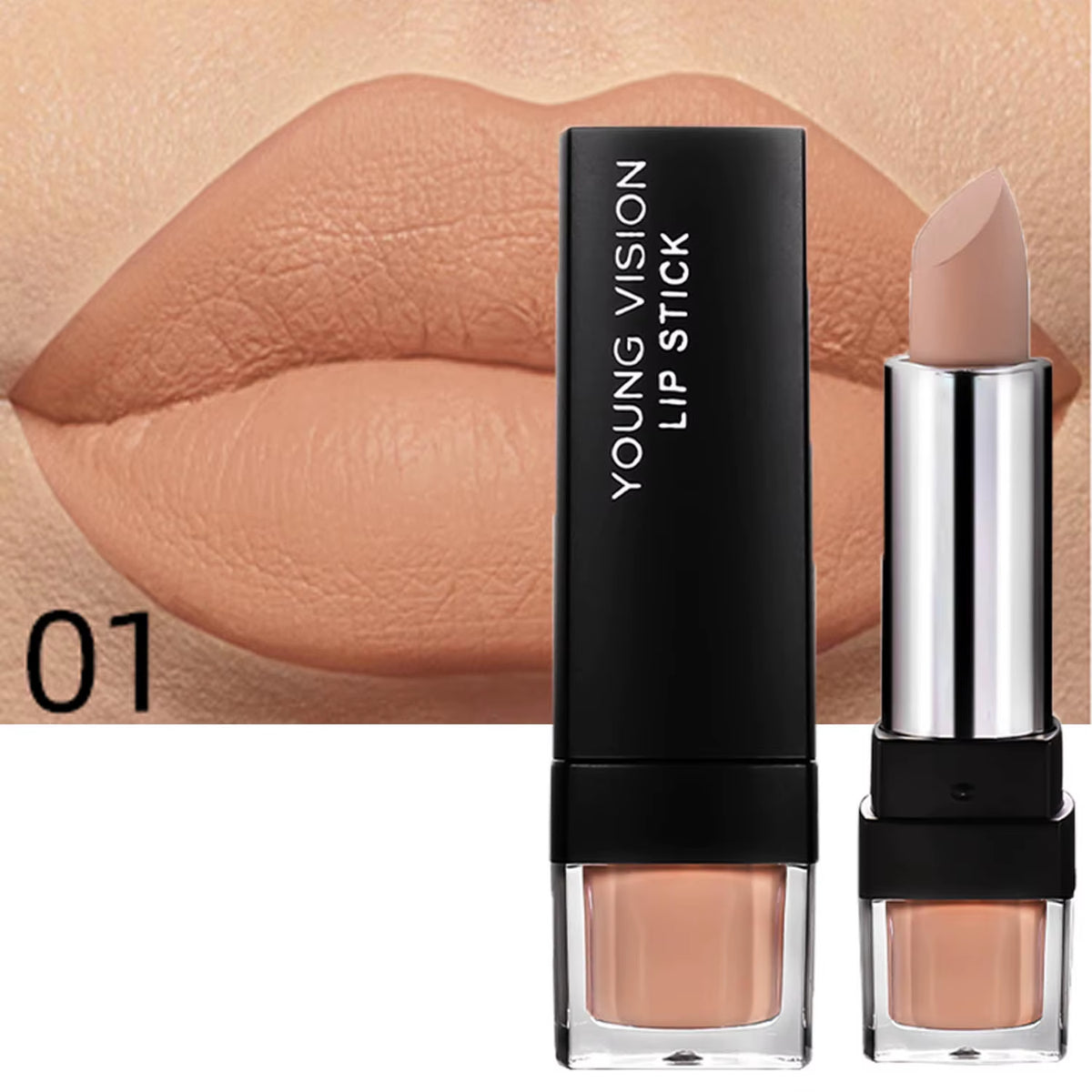 12-Color Matte Lipstick , Non-Fading, Non-Stick Cup Long-Lasting Velvet Finish, Smooth Matte Lip Color Waterproof Smudge-Proof