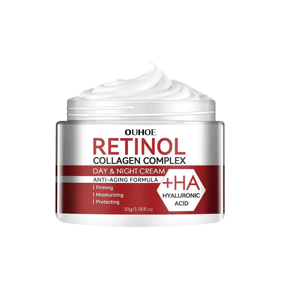 Retinol Cream Hyaluronic Acid Facial Cream Anti-Wrinkle Anti-Aging Fade Fine Lines Whitening Skin Care Water Cream