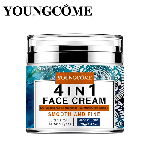 4 in 1 Face Cream Retinol Smooth Wrinkle Moisturizing Firming Hyaluronic Lightening Repairing Smooth Skincare Whitening Cream
